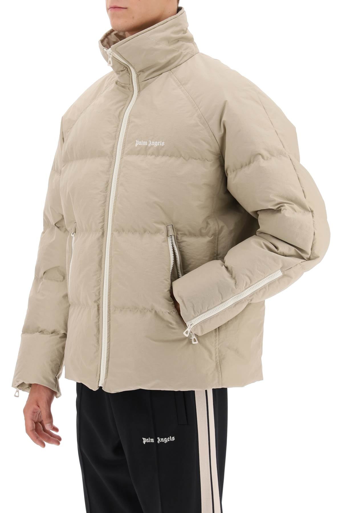 Palm Angels Palm angels retro-like raglan down jacket