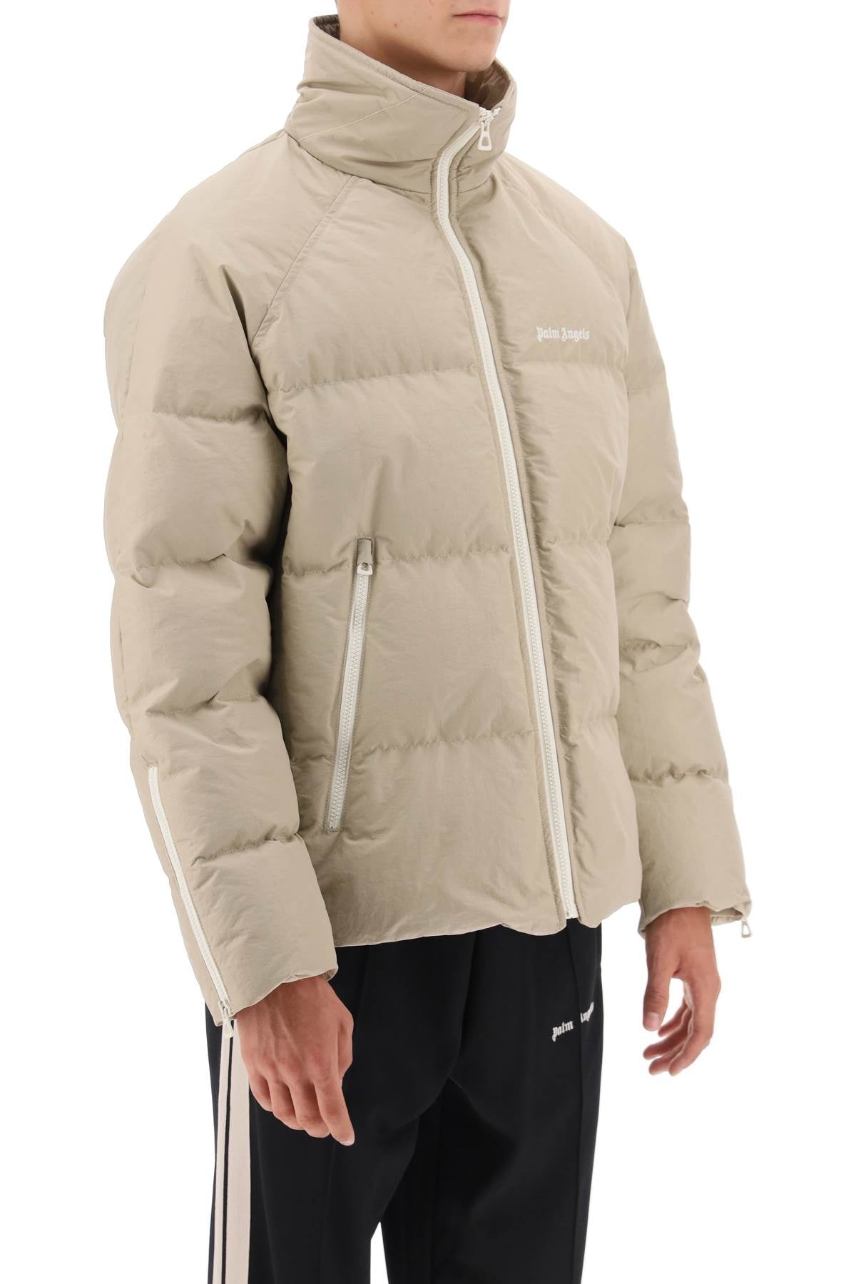 Palm Angels Palm angels retro-like raglan down jacket