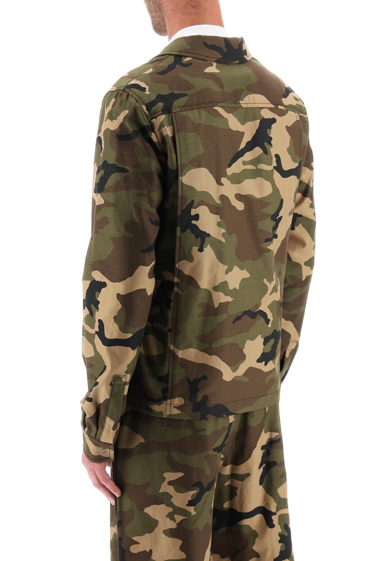 Palm Angels Palm angels camouflage cotton work jacket