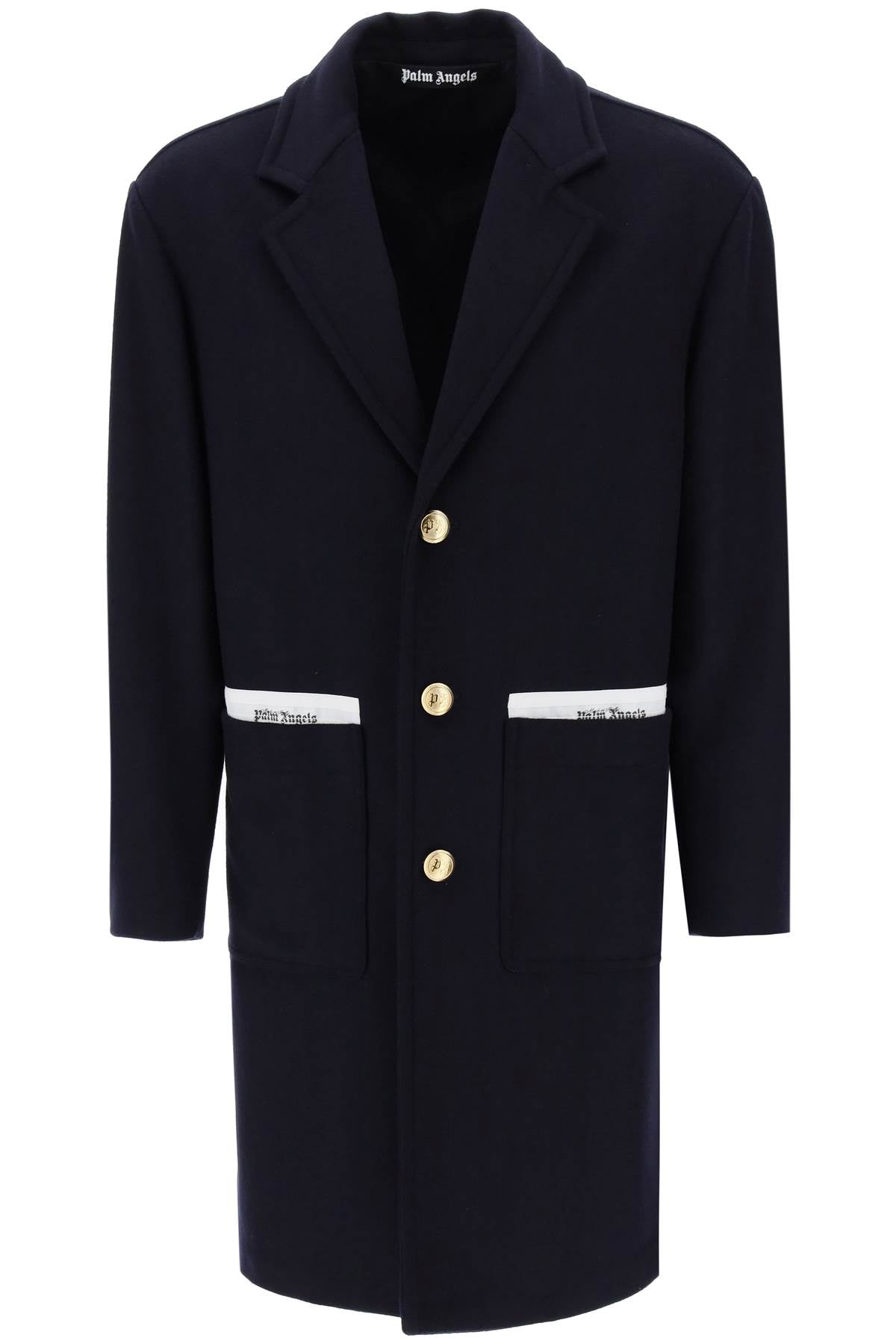 Palm Angels Palm angels sartorial tape wool cashmere coat