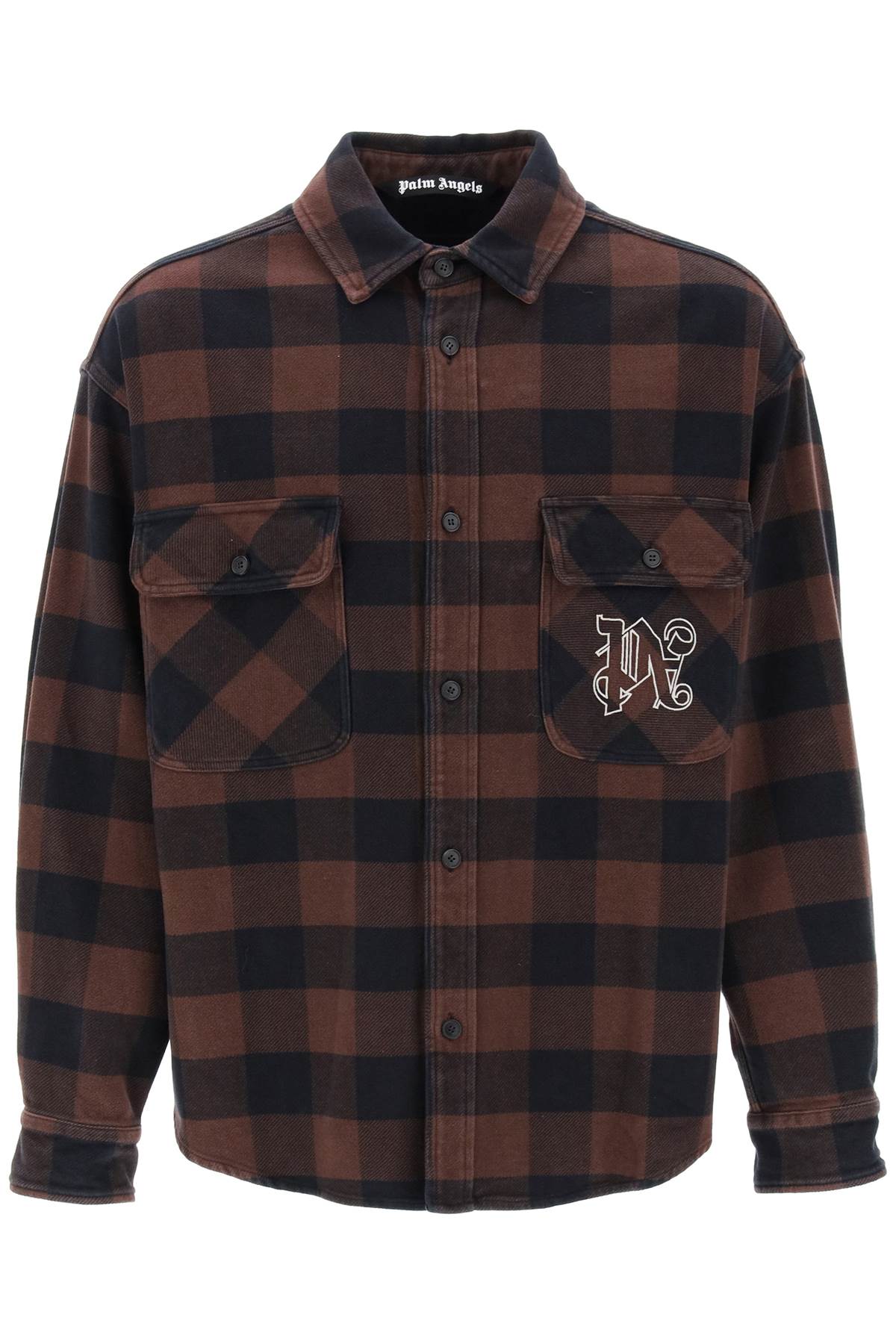 Palm Angels Palm angels flannel overshirt with check motif