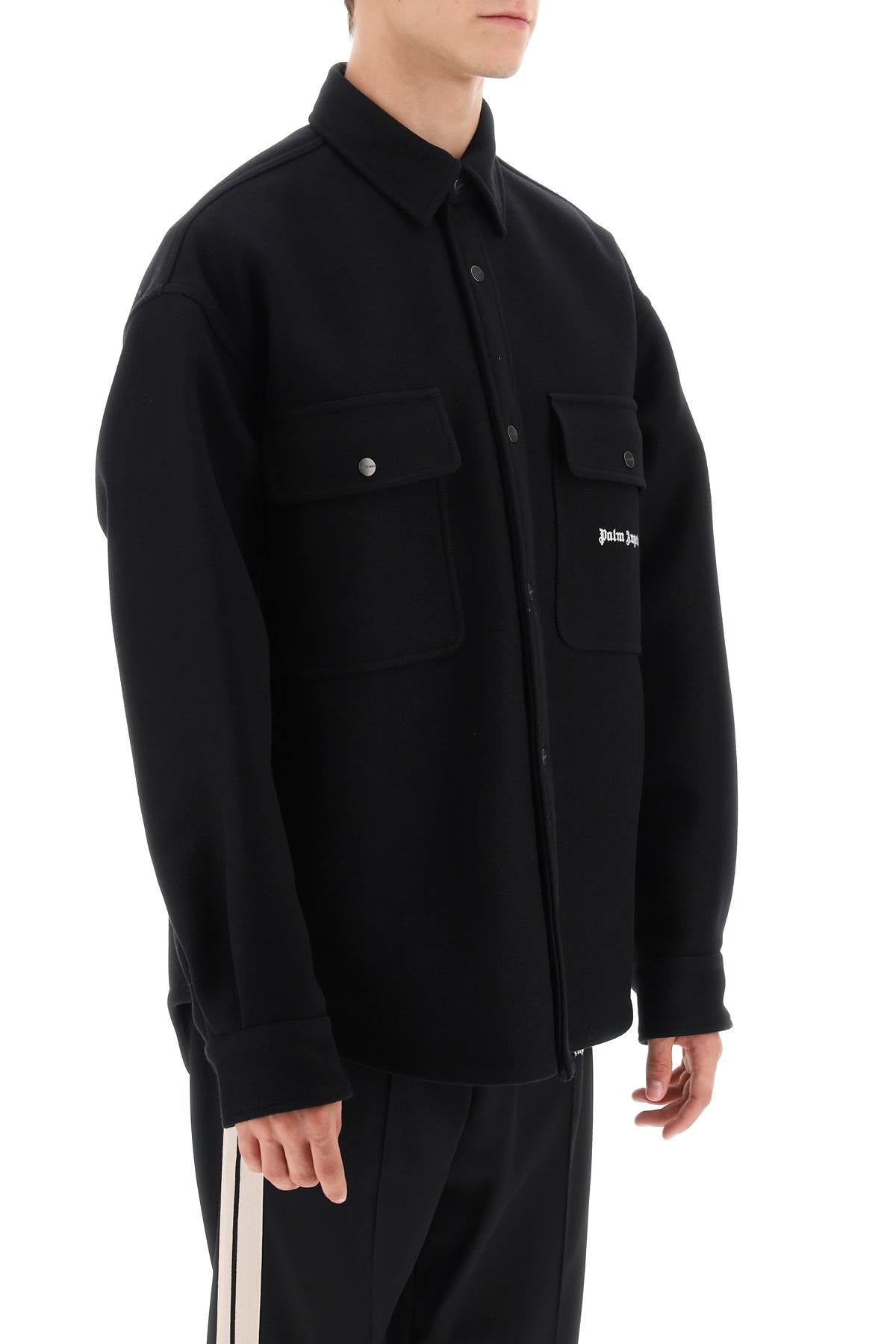 Palm Angels Palm angels heavy wool overshirt