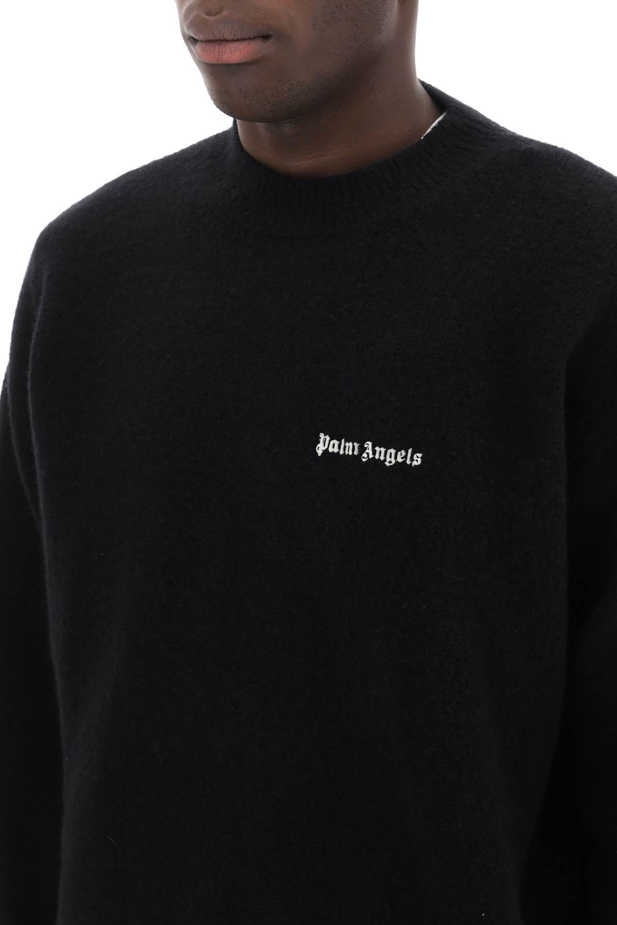 Palm Angels Palm angels sweater with logo embroidery