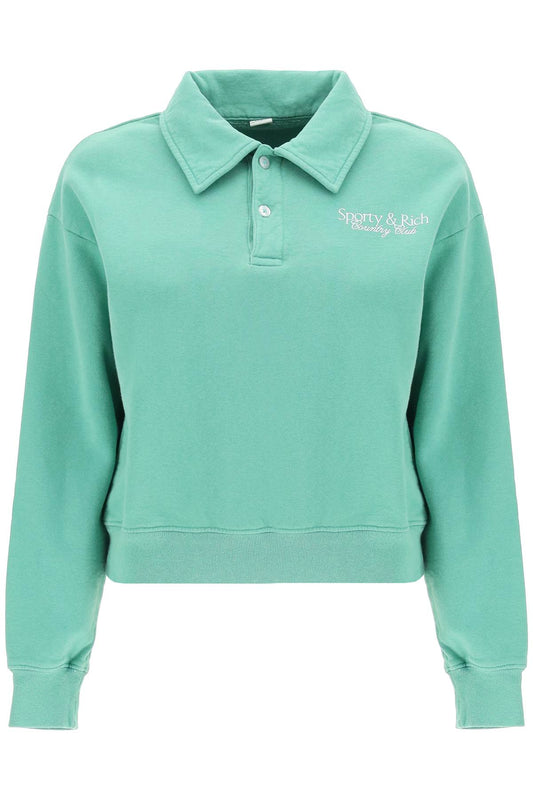 Sporty & Rich Sporty rich 'sr country club' polo sweatshirt