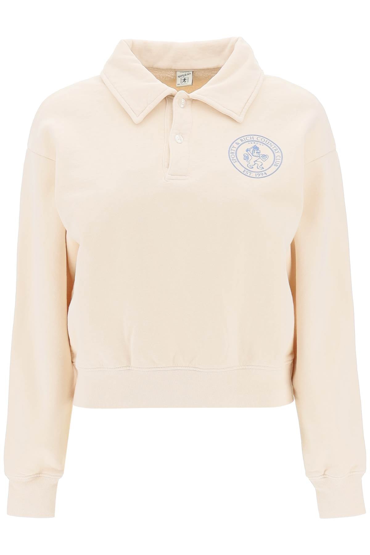 Sporty & Rich Sporty rich lion crest sweatshirt with collar