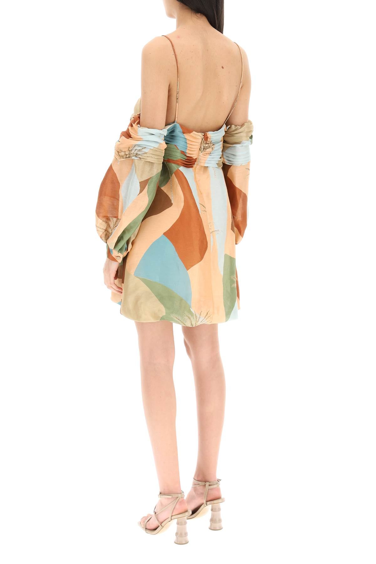 Raquel Diniz Raquel diniz 'abby' linen silk mini dress