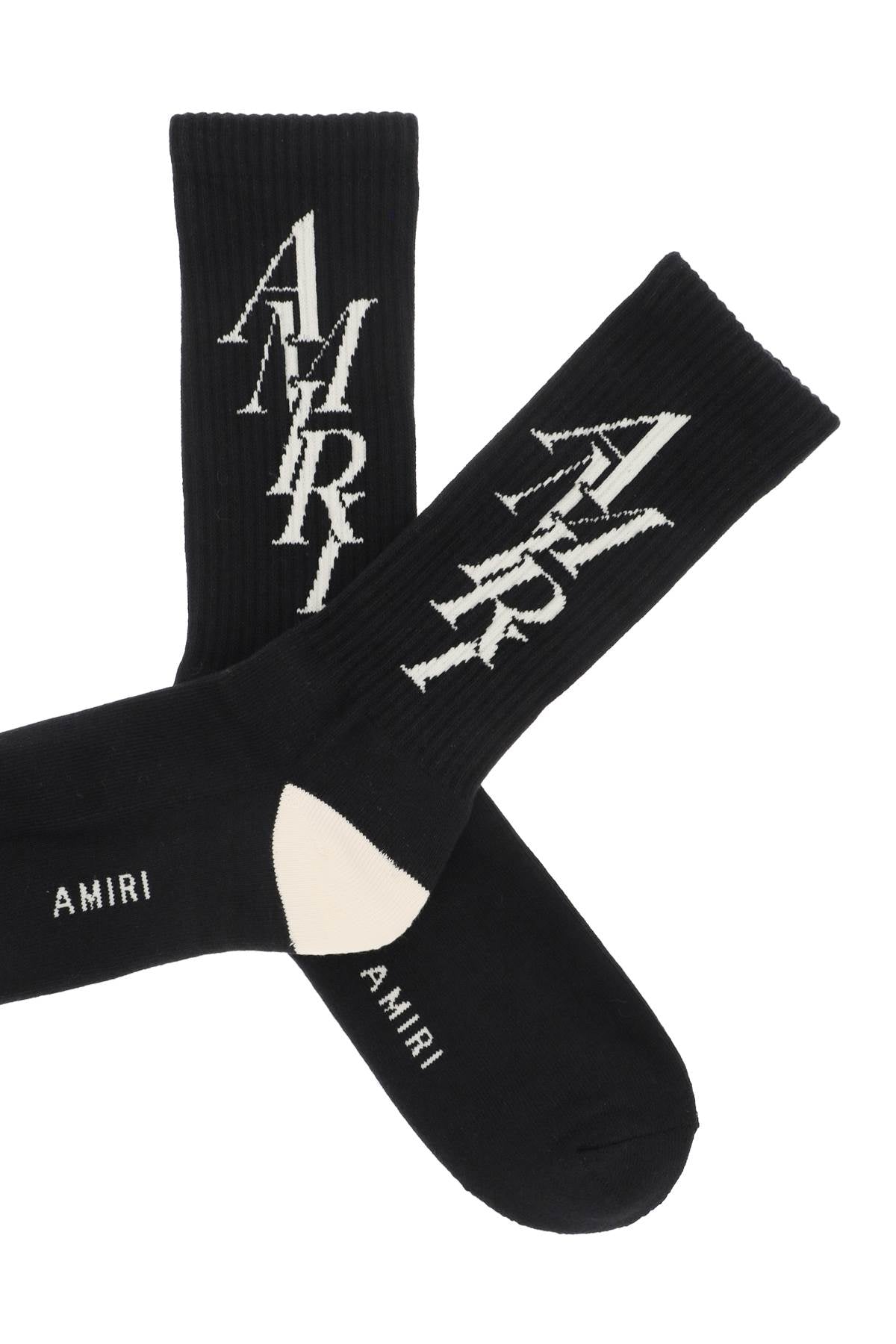 Amiri Amiri stack logo socks