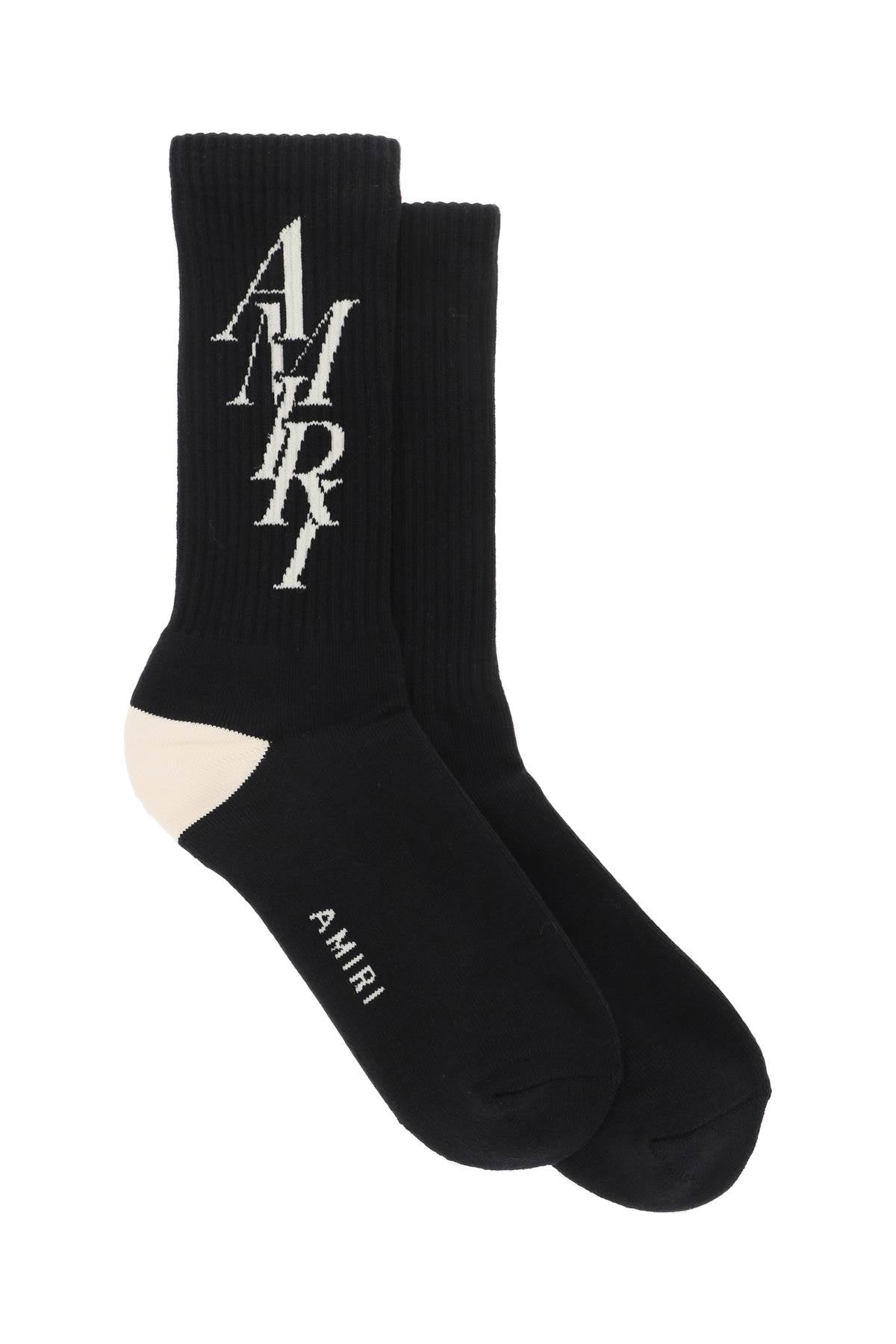 Amiri Amiri stack logo socks