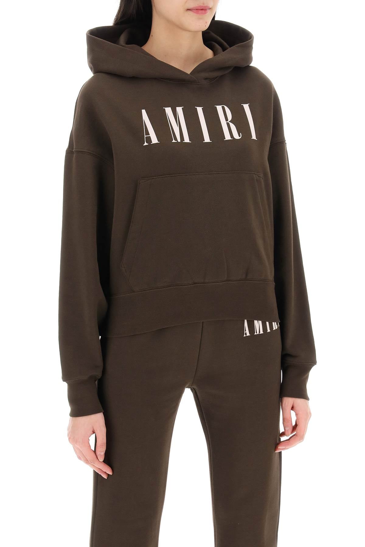 Amiri Amiri cropped hoodie with core logo