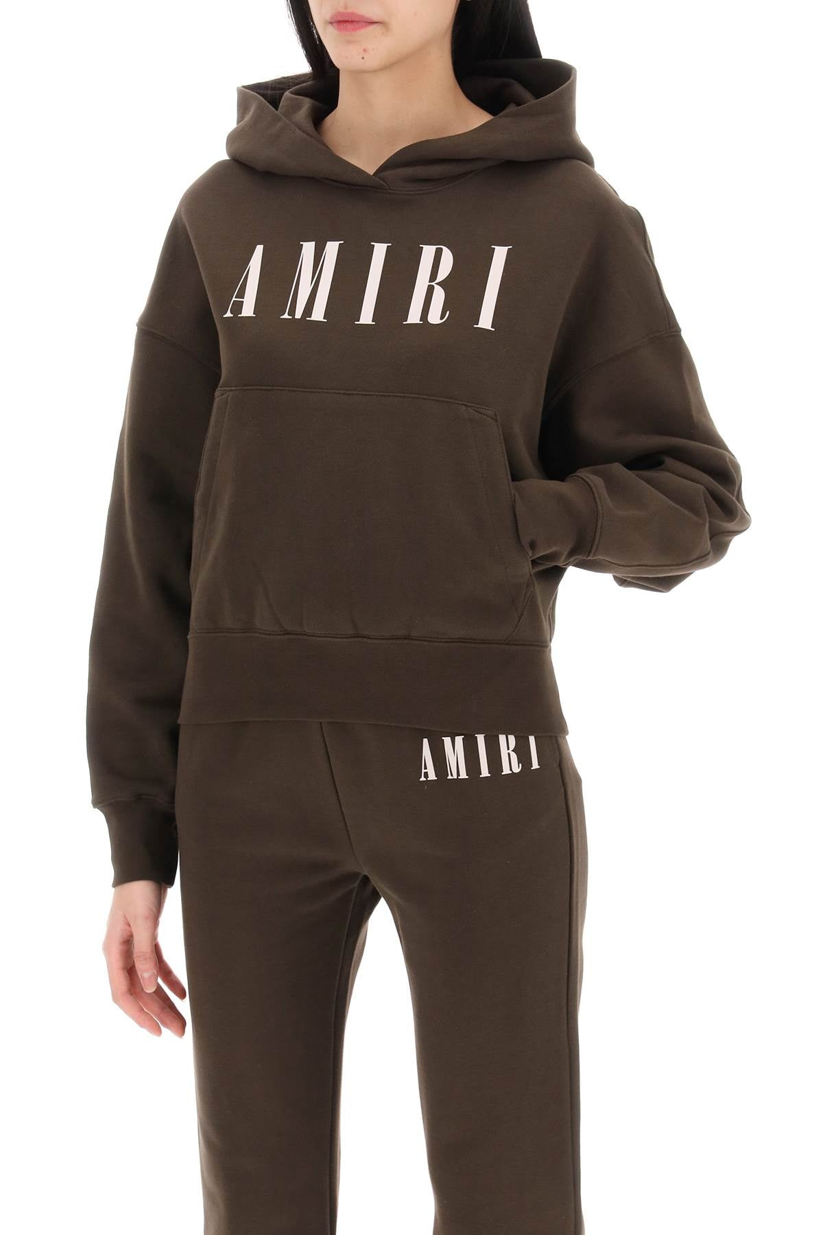 Amiri Amiri cropped hoodie with core logo