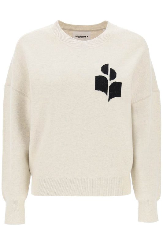 Marant ETOILE Isabel marant etoile atlee sweater with logo intarsia