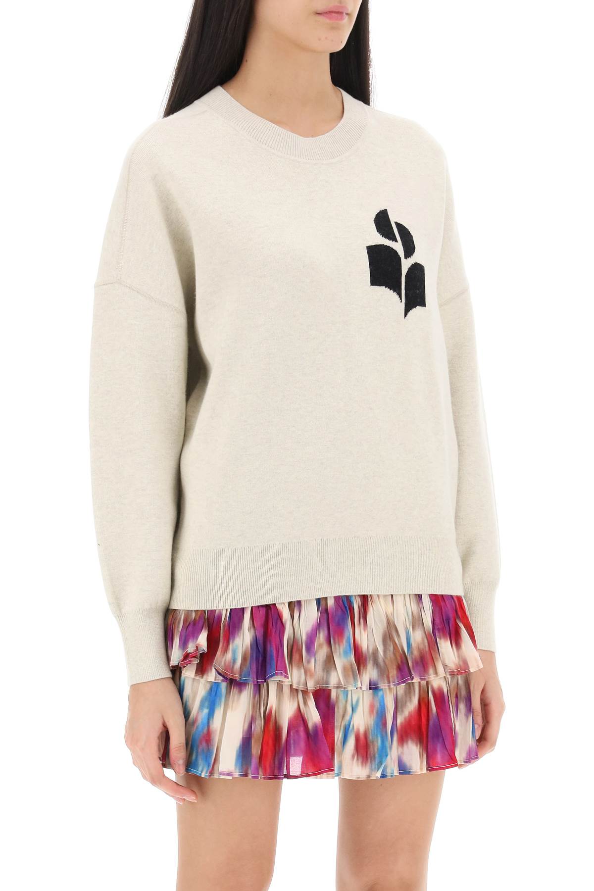 Marant ETOILE Isabel marant etoile atlee sweater with logo intarsia