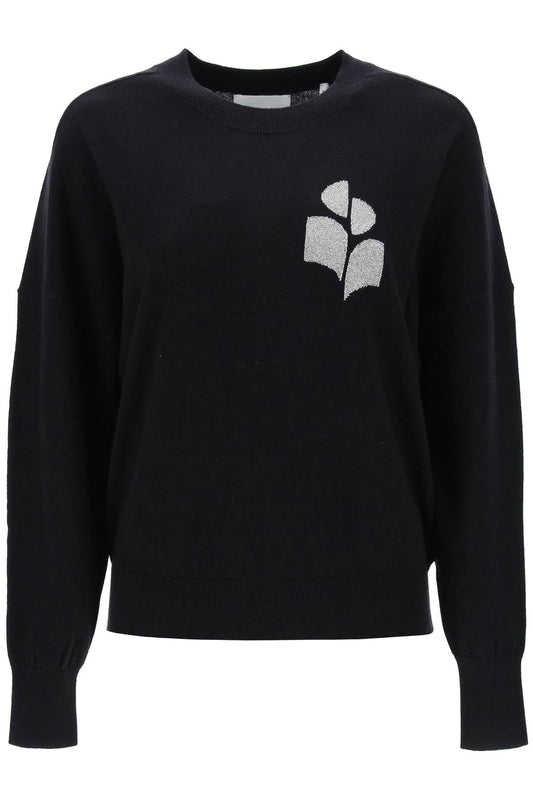 Marant ETOILE Isabel marant etoile marisans sweater with lurex logo intarsia