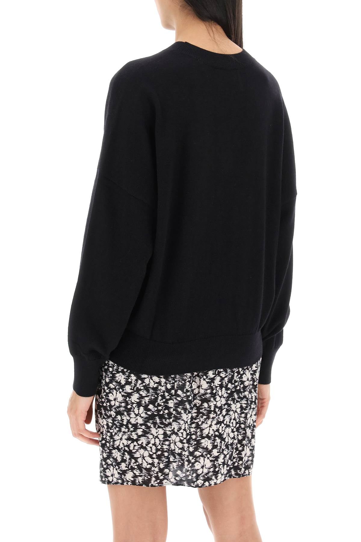 Marant ETOILE Isabel marant etoile marisans sweater with lurex logo intarsia