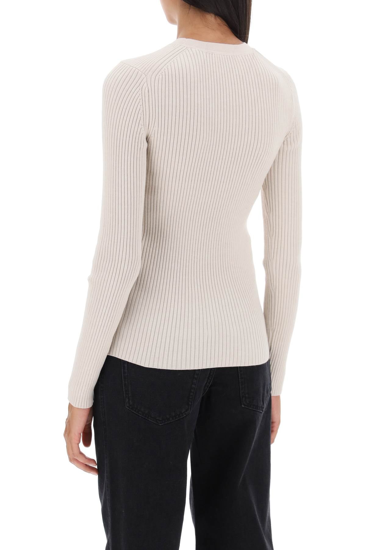 Isabel Marant Isabel marant 'zana' cut-out sweater in ribbed knit