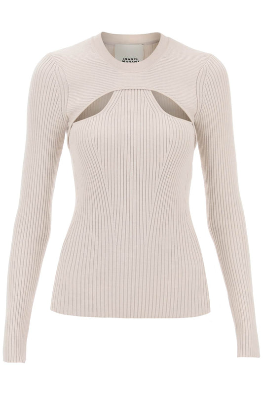 Isabel Marant Isabel marant 'zana' cut-out sweater in ribbed knit