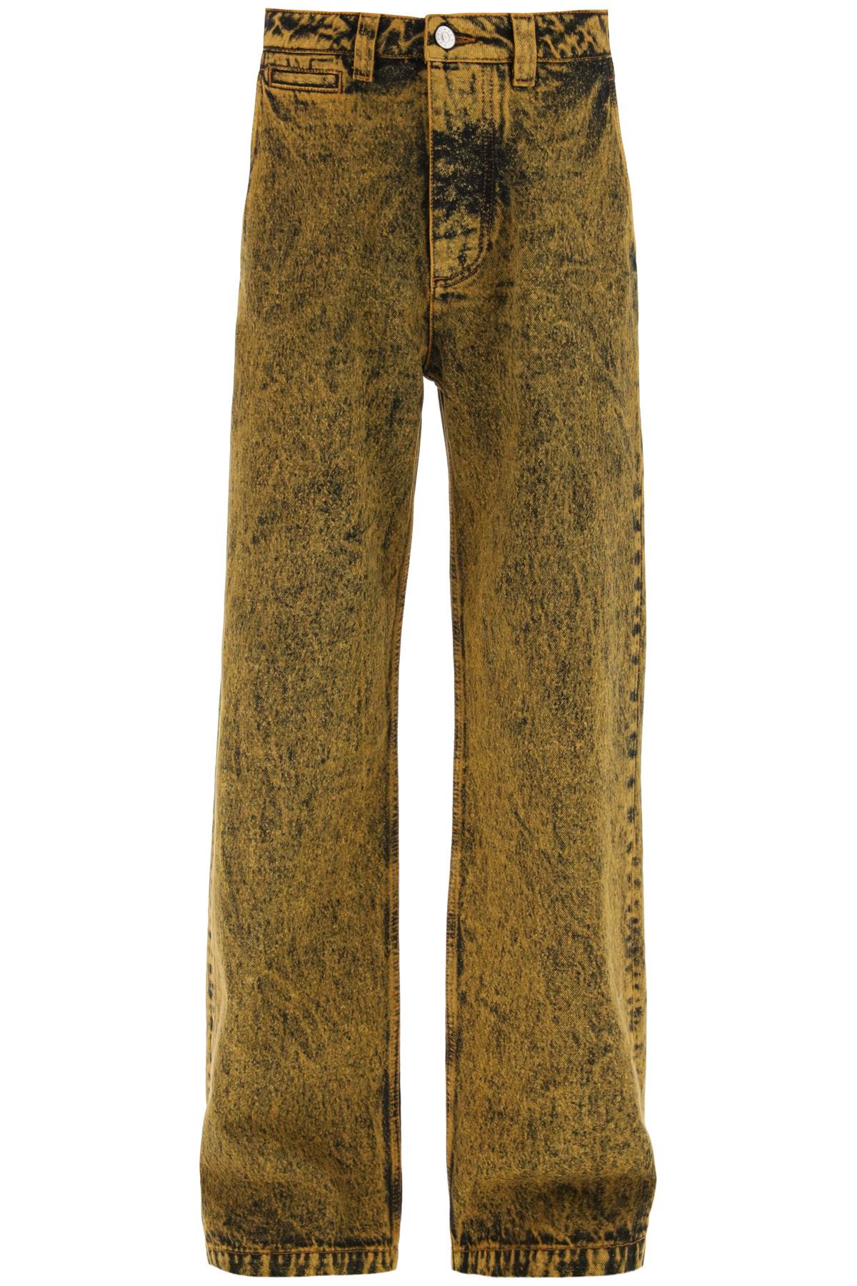 Marni Marni loose jeans in marbled denim