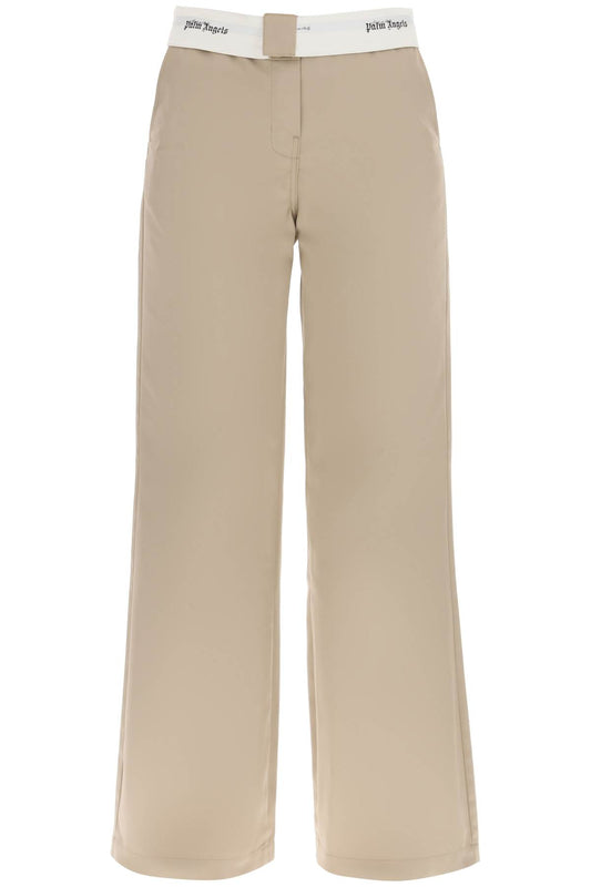 Palm Angels Palm angels reversed waistband chino pants