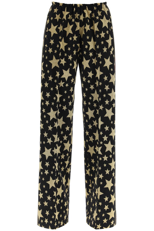 Palm Angels Palm angels stars pants in lurex jacquard