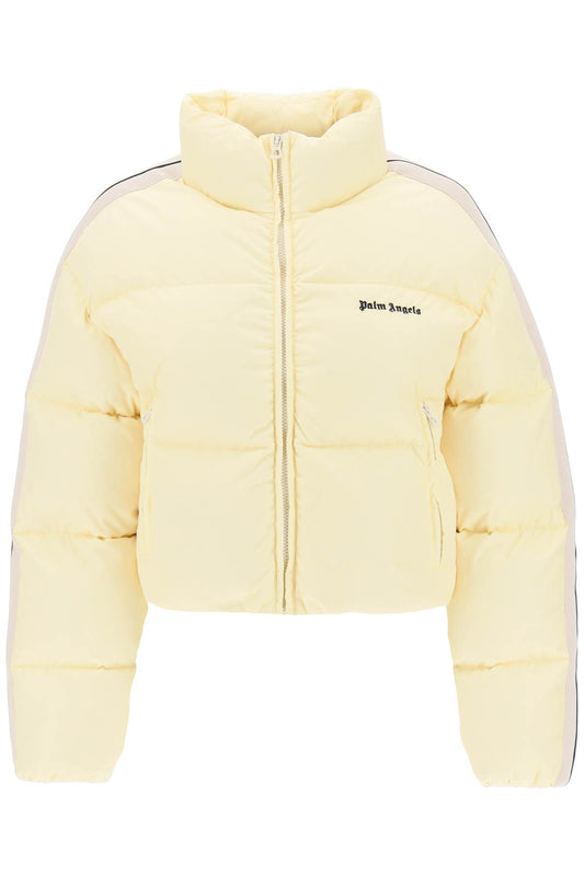 Palm Angels Palm angels cropped puffer jacket with bands on sleeves