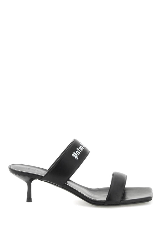 Palm Angels Palm angels leather mules with logo