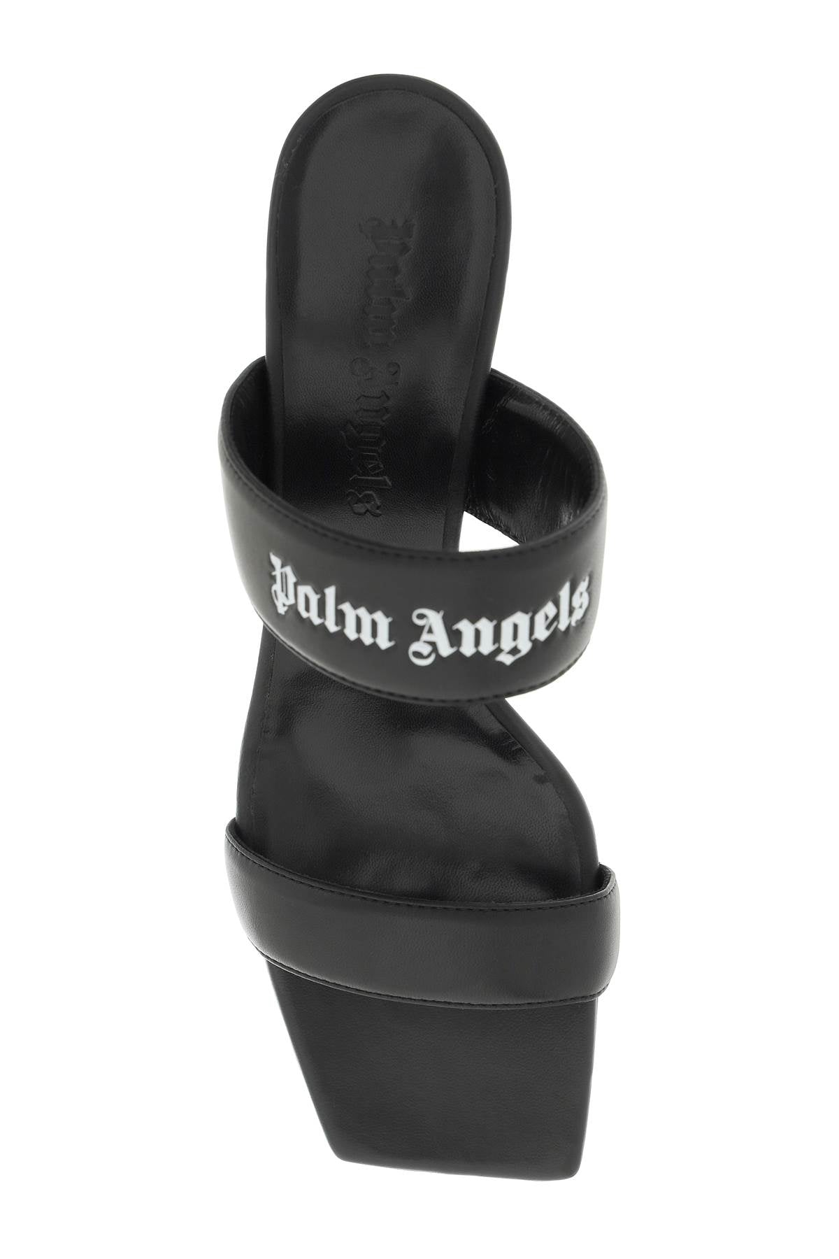 Palm Angels Palm angels leather mules with logo