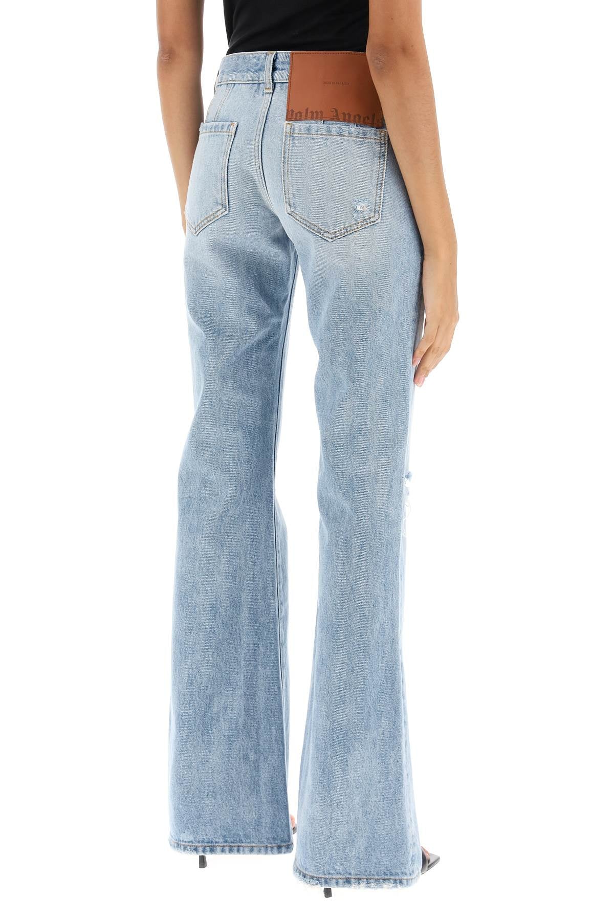 Palm Angels Palm angels low-rise waist bootcut jeans