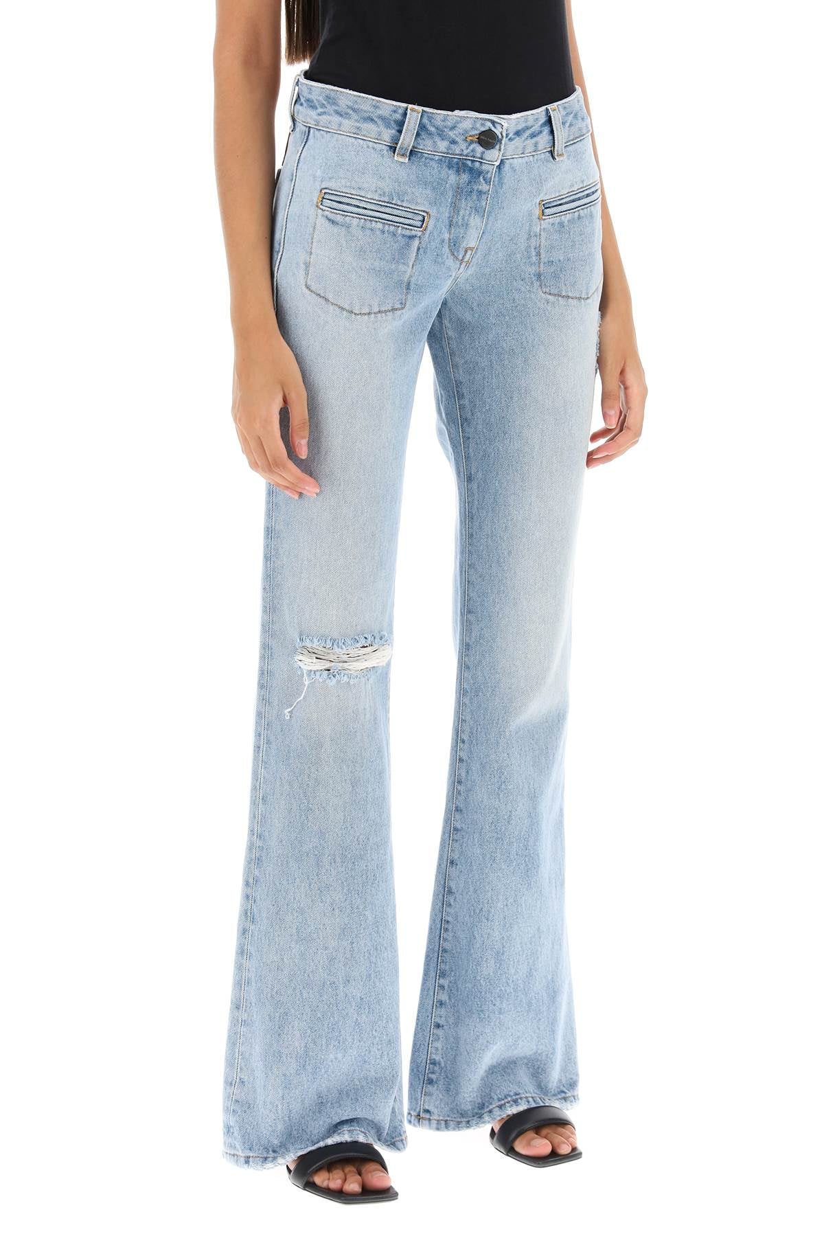 Palm Angels Palm angels low-rise waist bootcut jeans