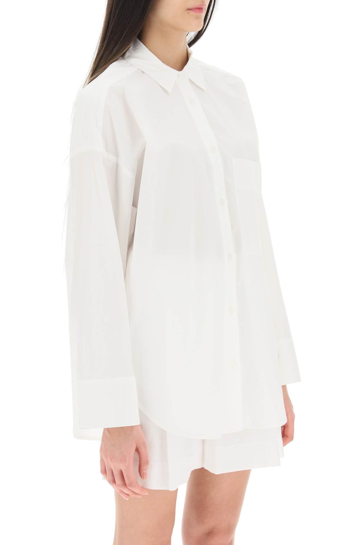 By Malene Birger By malene birger derris boxy fit shirt in organic cotton