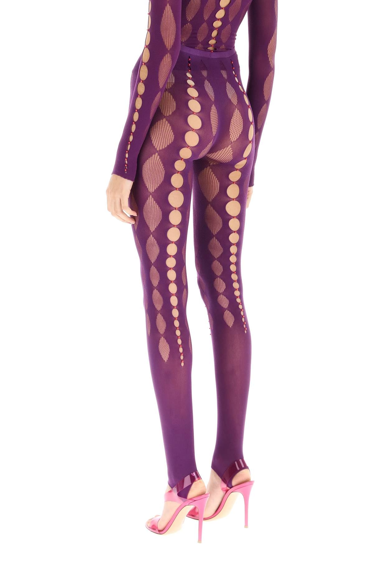 Rui Rui beaded see-through leggings