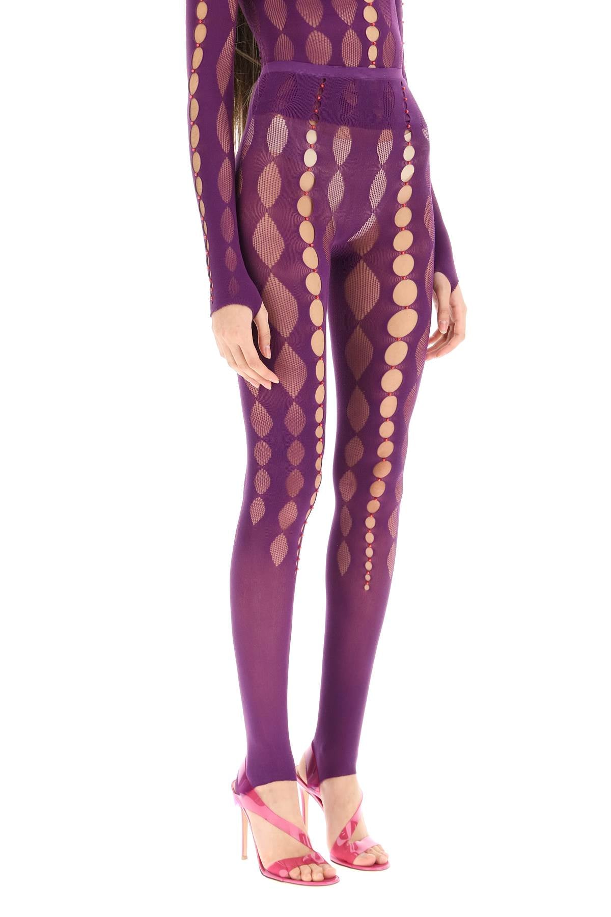 Rui Rui beaded see-through leggings