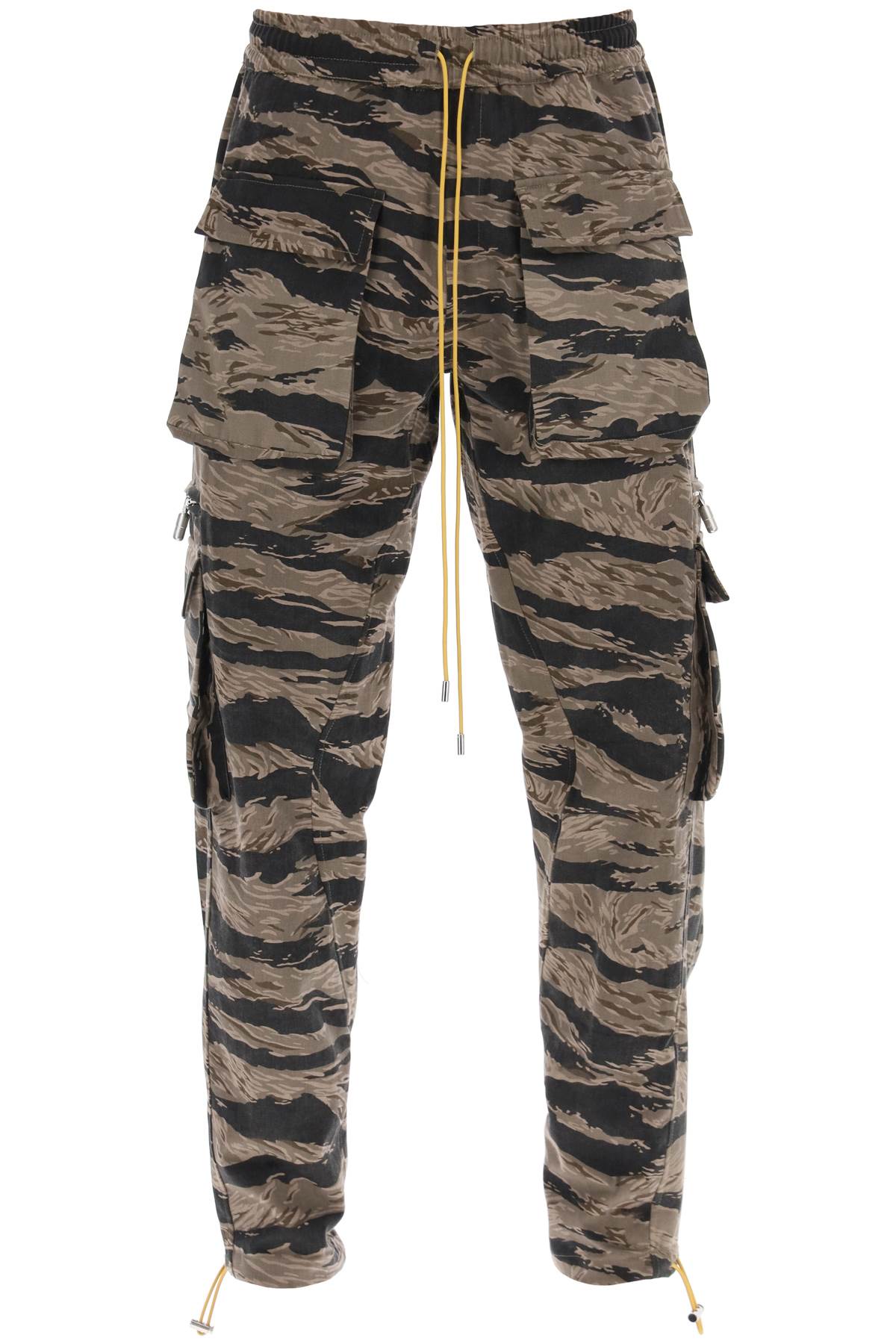 Rhude Rhude cargo pants with 'tiger camo' motif all-over