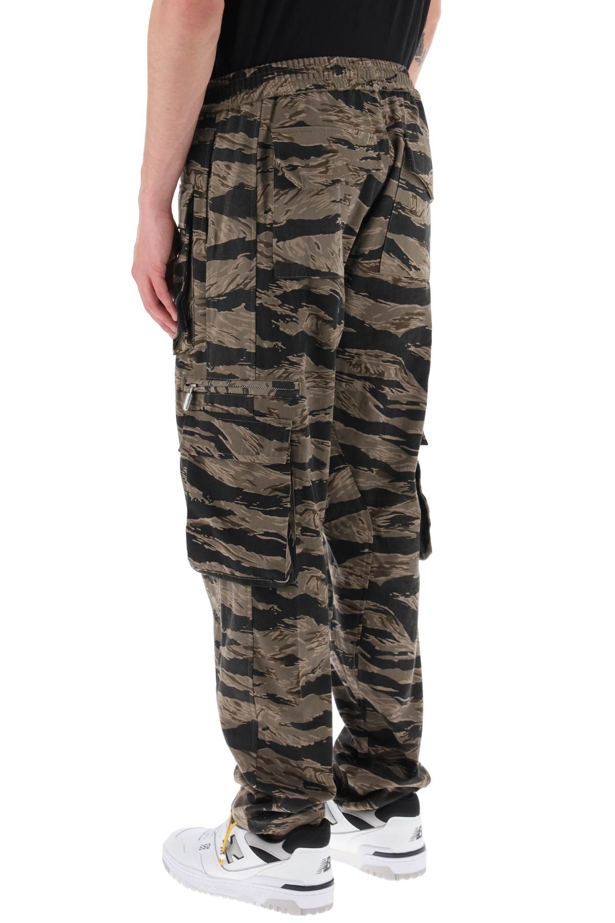 Rhude Rhude cargo pants with 'tiger camo' motif all-over