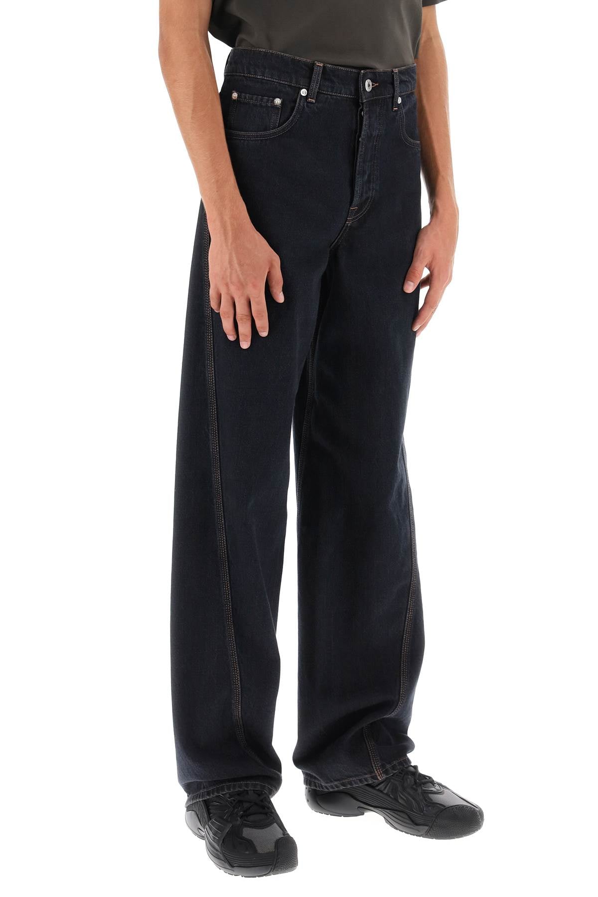 Lanvin Lanvin baggy jeans with twisted seams