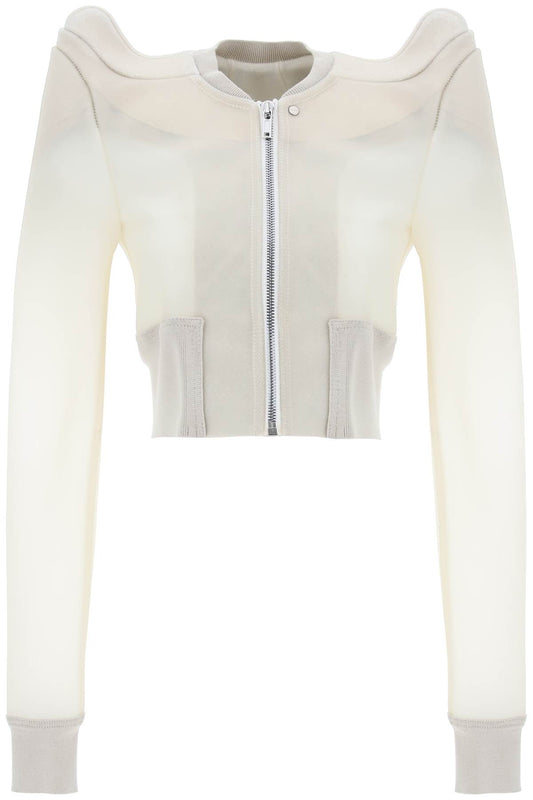 Rick Owens Rick owens semi-transparent leather bomber jacket