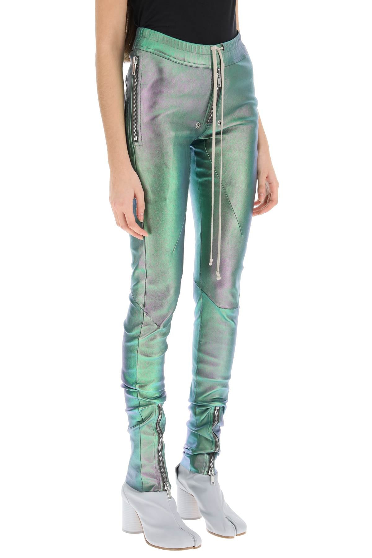 Rick Owens Rick owens 'gary' iridescent leather pants