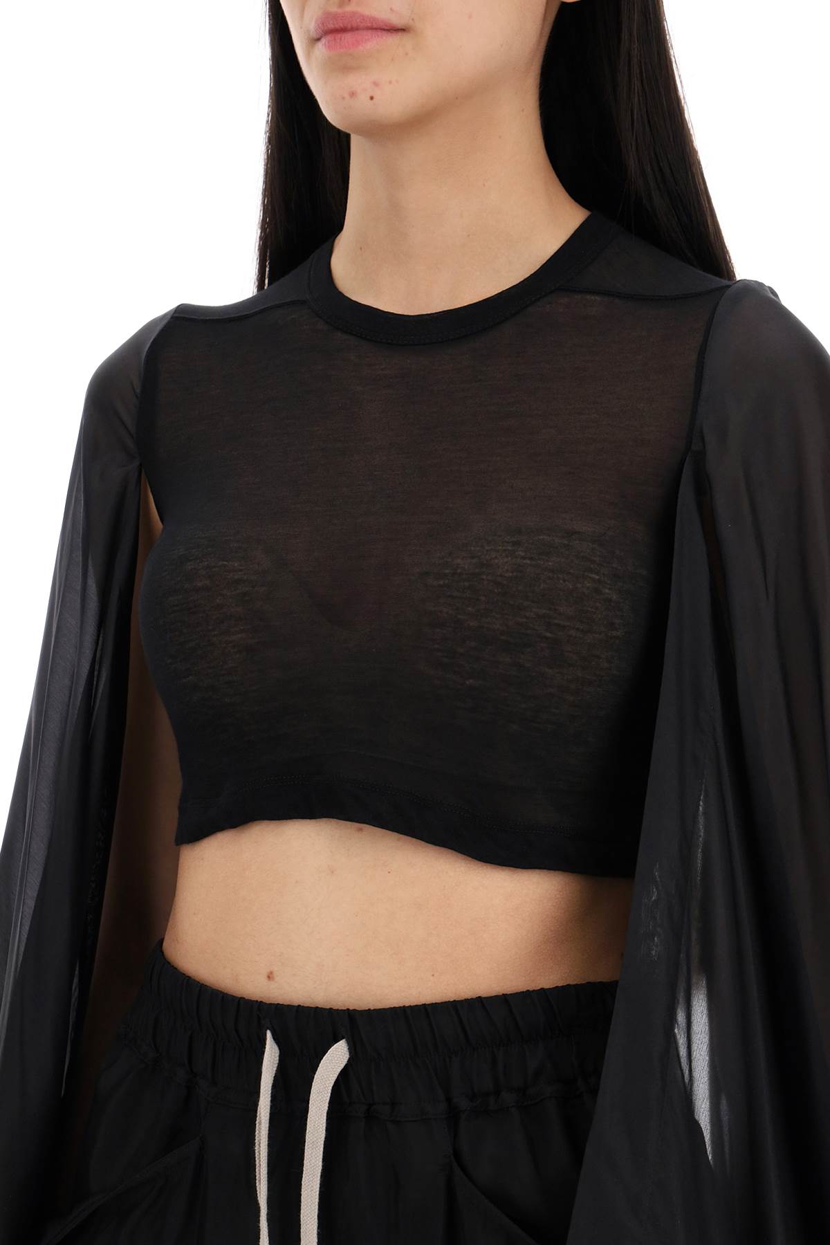 Rick Owens Rick owens "cropped top with cape sleeves"