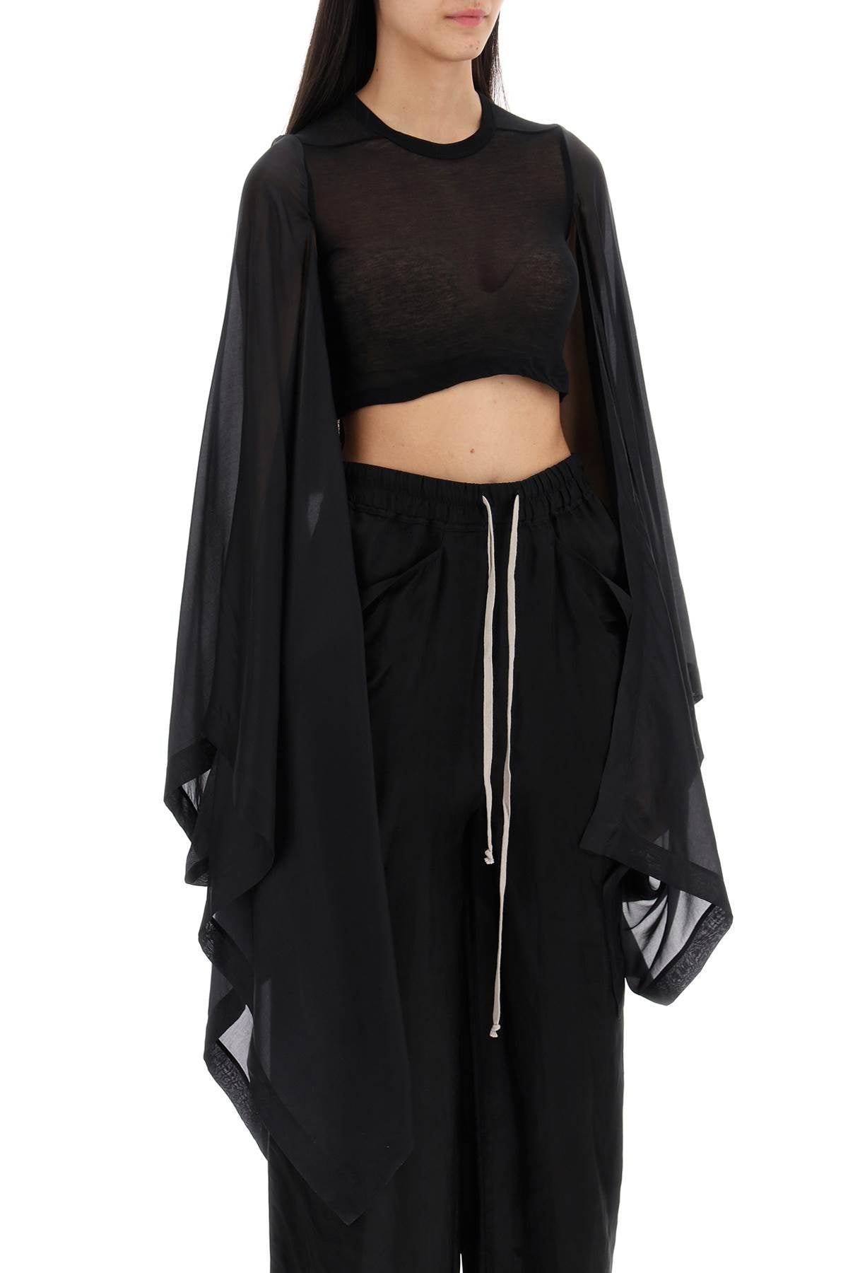 Rick Owens Rick owens "cropped top with cape sleeves"