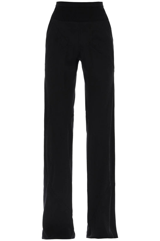 Rick Owens Rick owens bias pants with slanted cut and