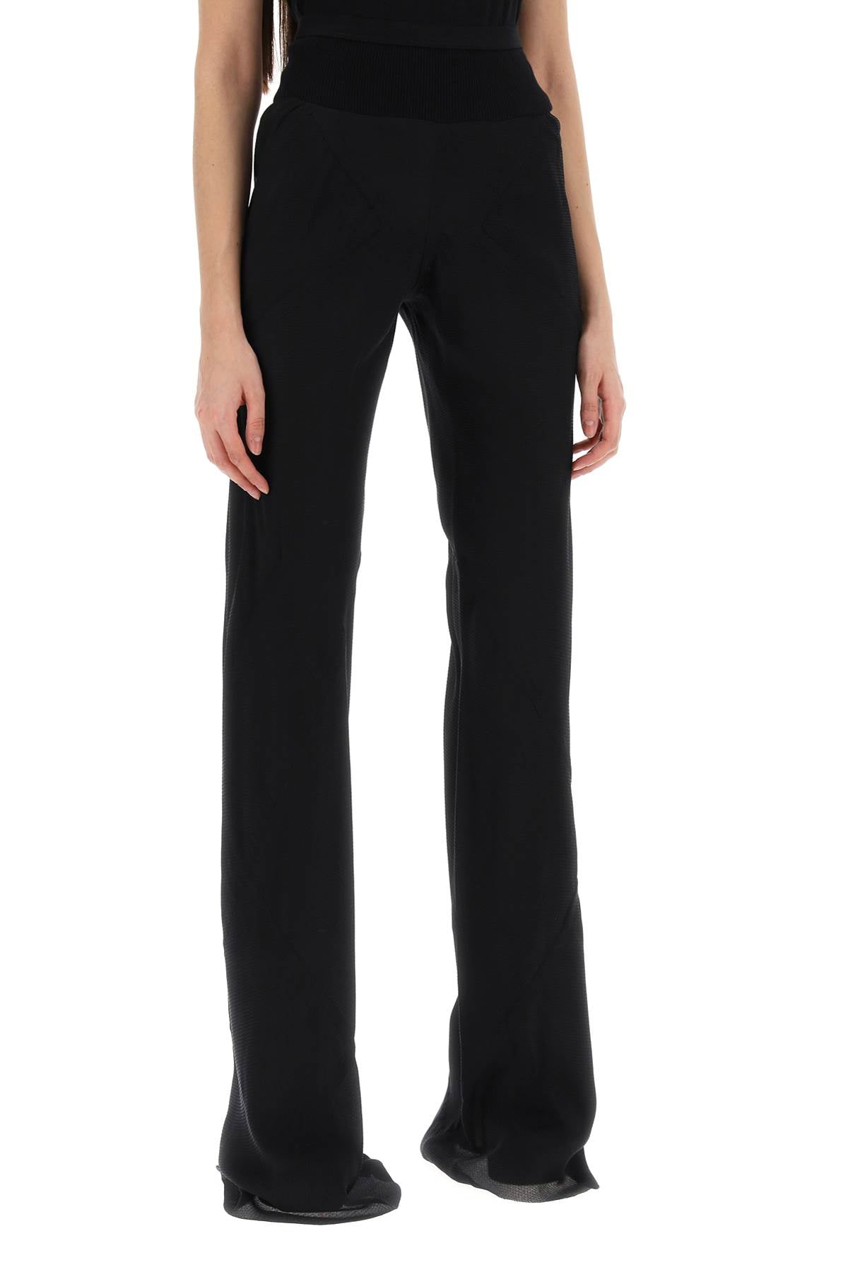 Rick Owens Rick owens bias pants with slanted cut and