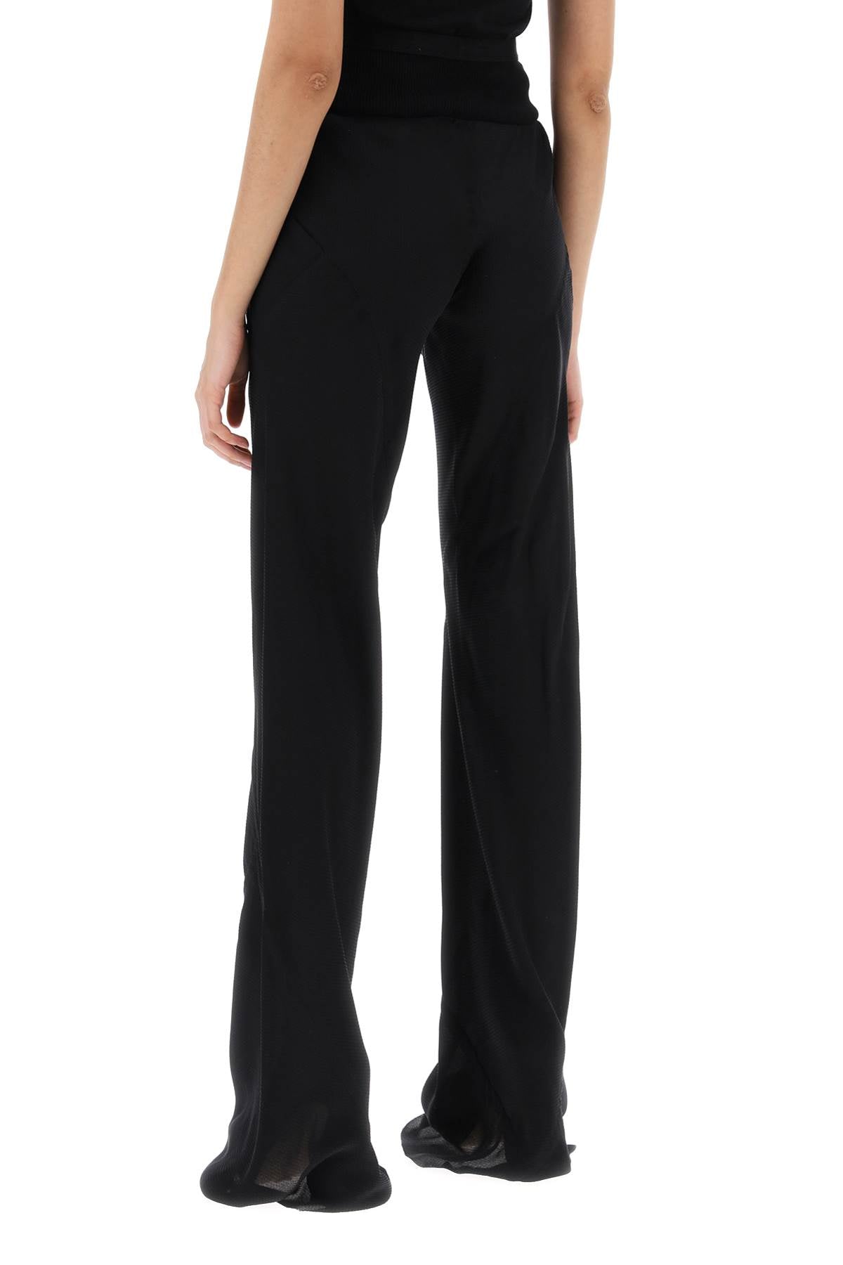 Rick Owens Rick owens bias pants with slanted cut and