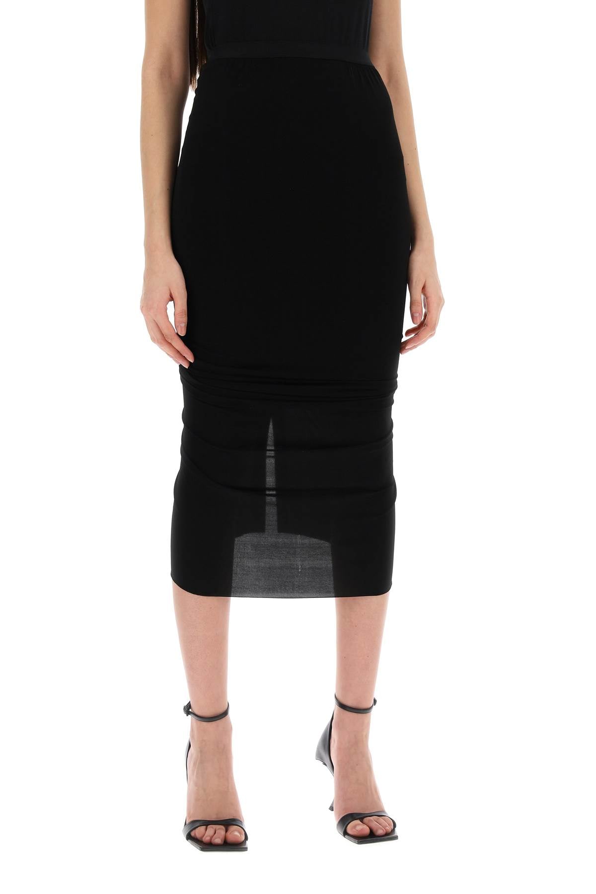 Rick Owens Rick owens "stretchy jersey midi skirt with shrimp