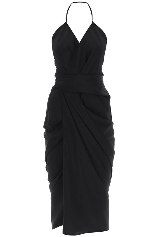 Rick Owens Rick owens midi wrap dress