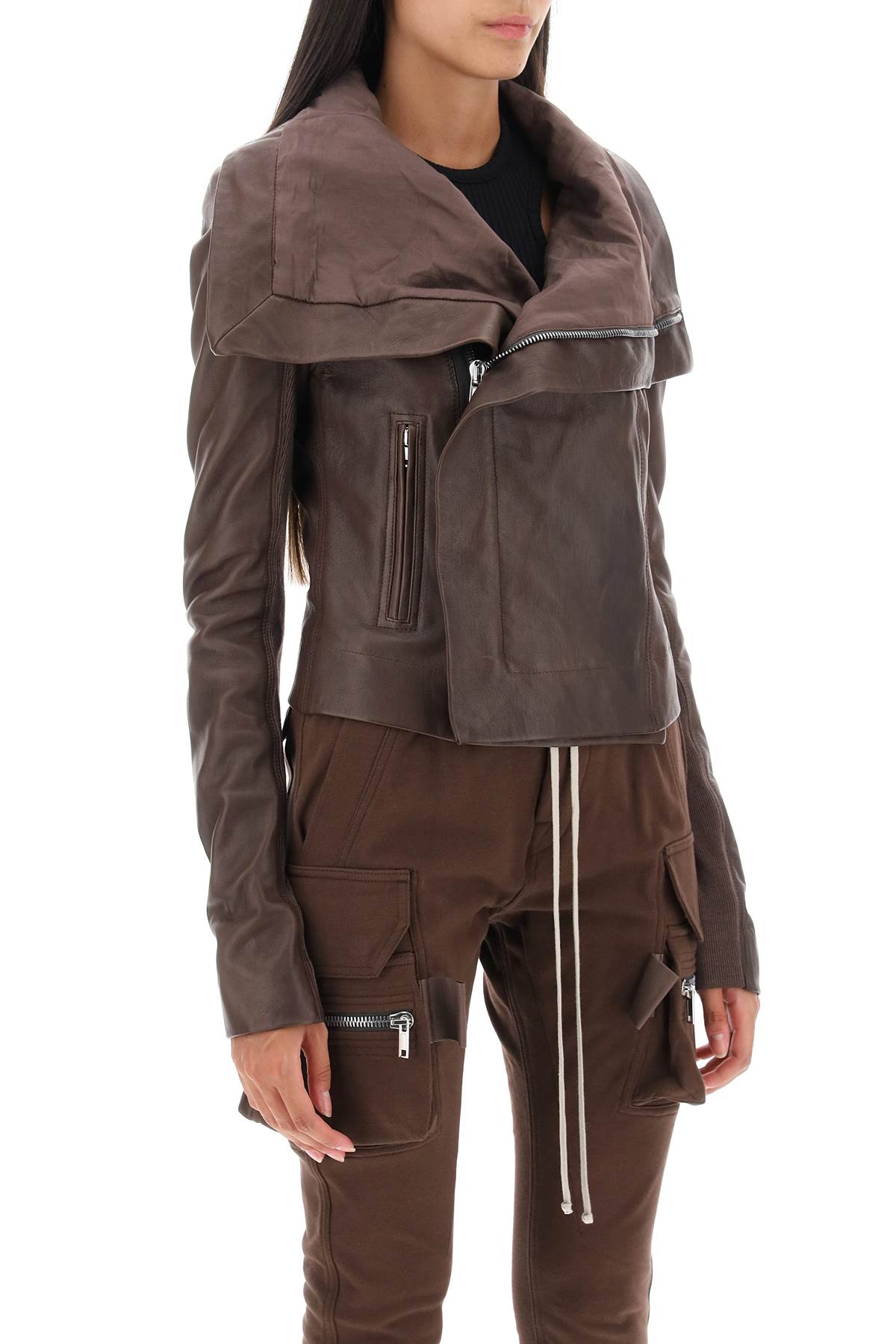 Rick Owens Rick owens lamb leather biker jacket