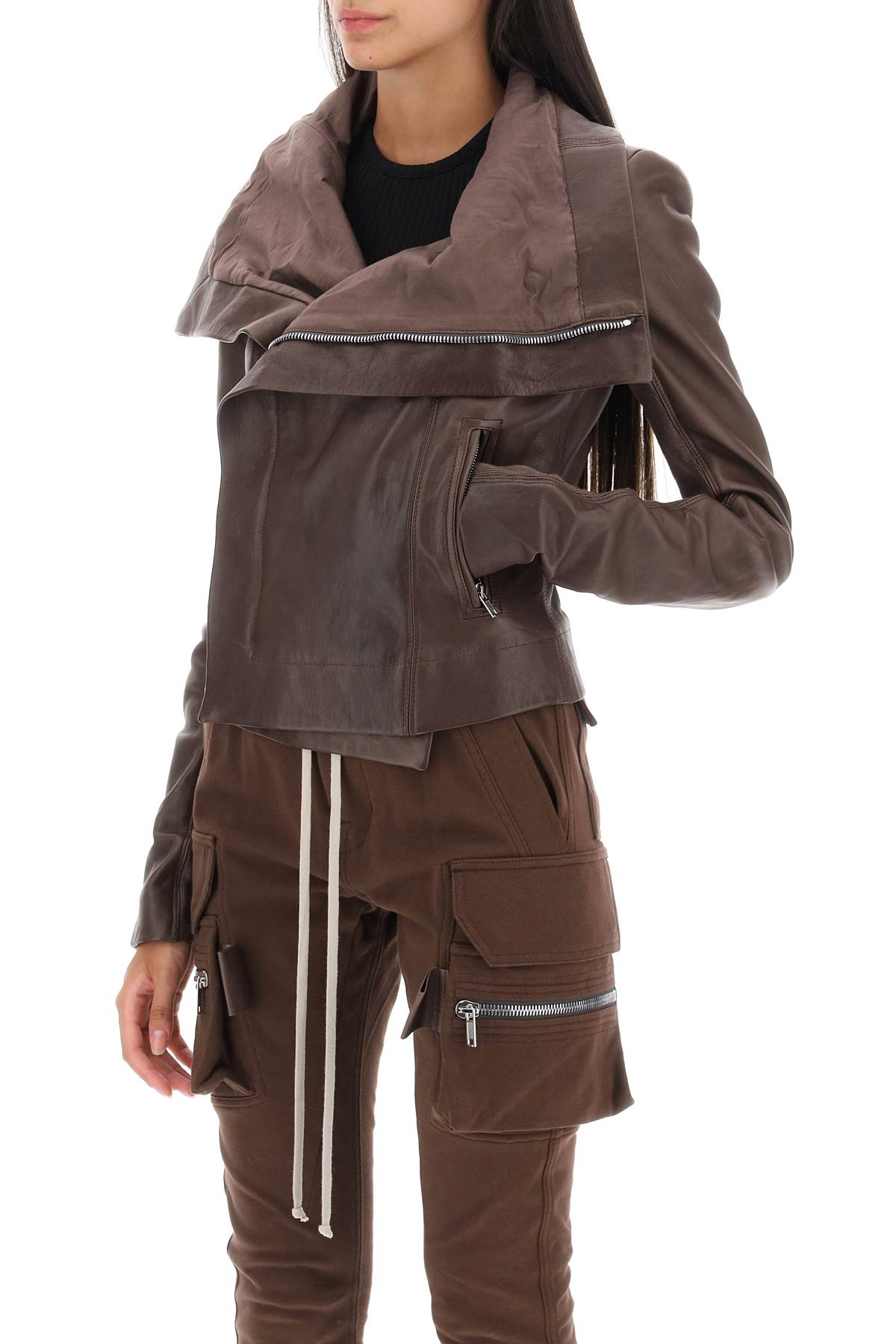 Rick Owens Rick owens lamb leather biker jacket