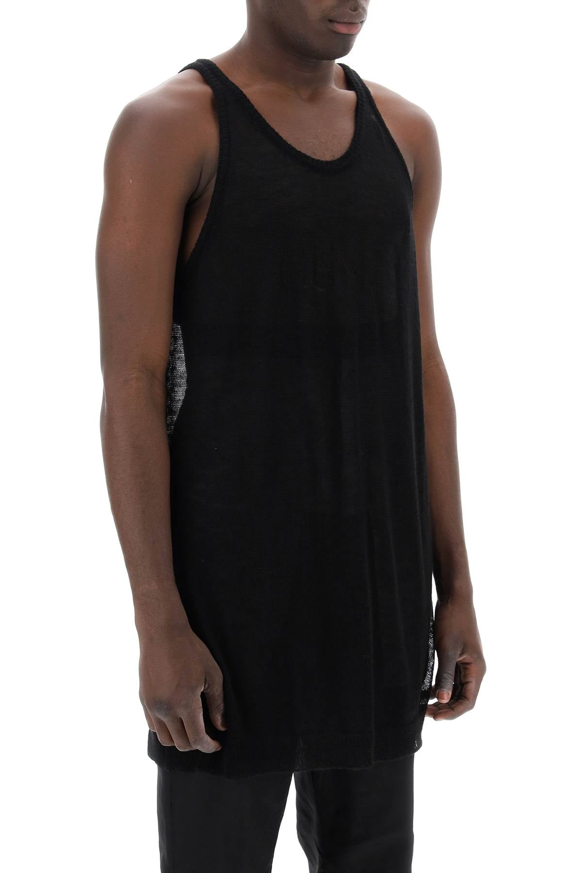 Rick Owens Rick owens "knitted tank top with perforated