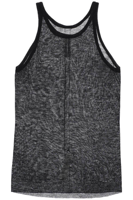 Rick Owens Rick owens "knitted tank top with perforated