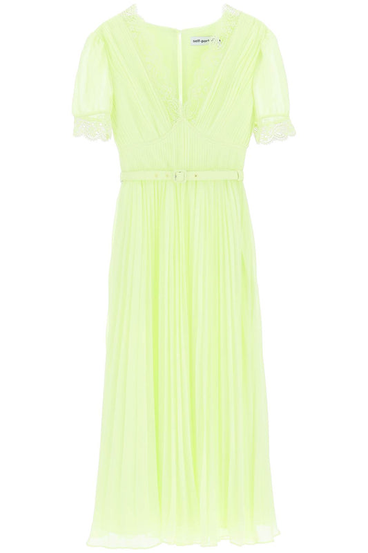 Self Portrait Self portrait pleated chiffon midi dress