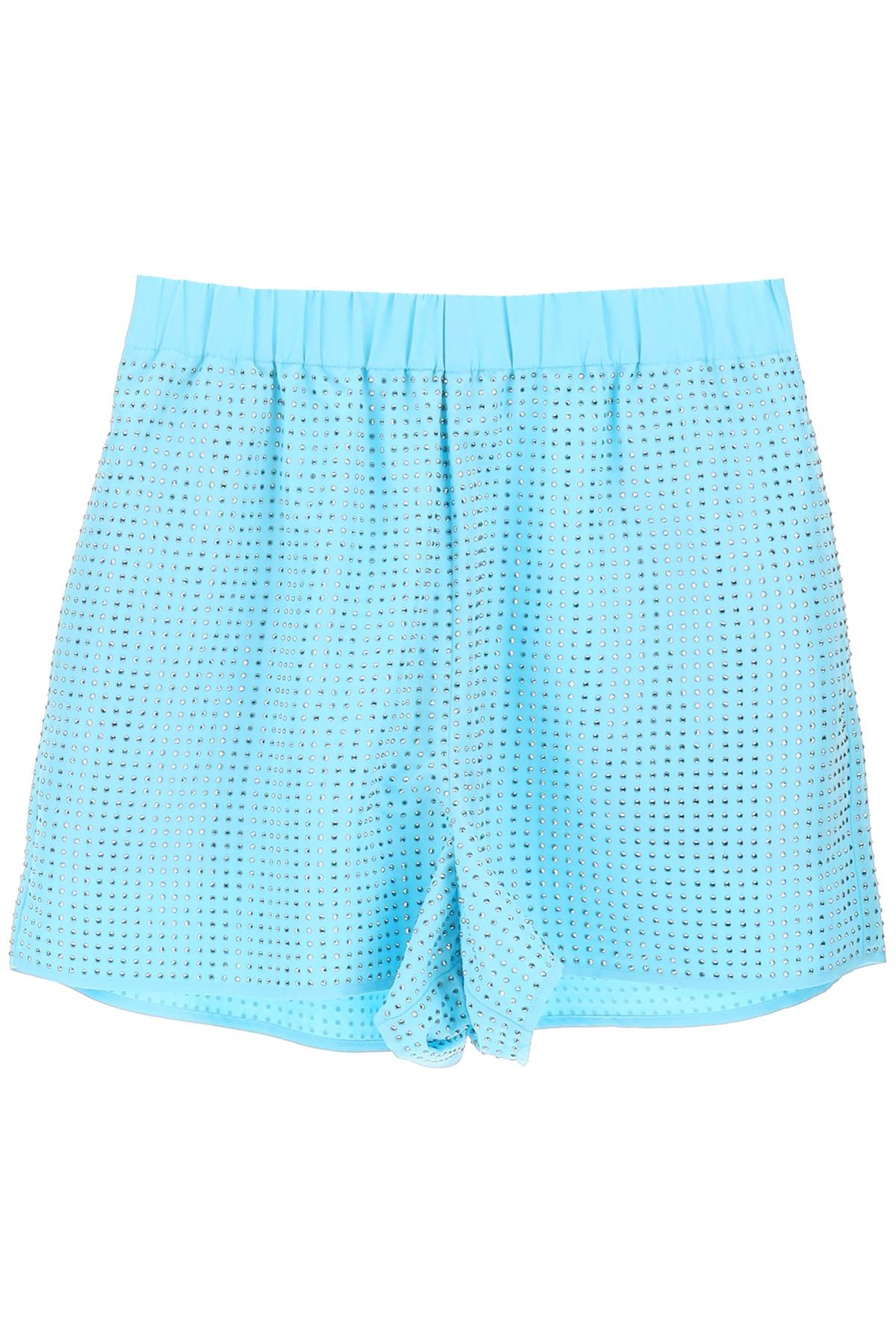 Self Portrait Self portrait rhinestone taffeta shorts