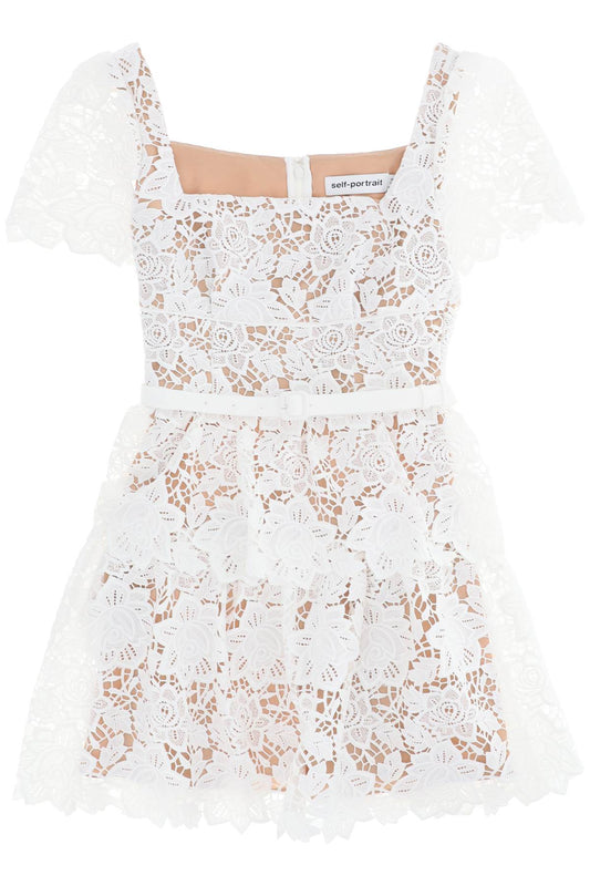 Self Portrait Self portrait mini skater dress in lace